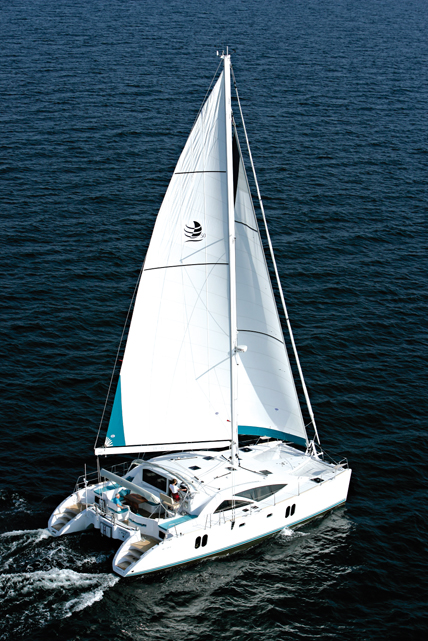 John Charnley catamaran main sail Discovery 50'