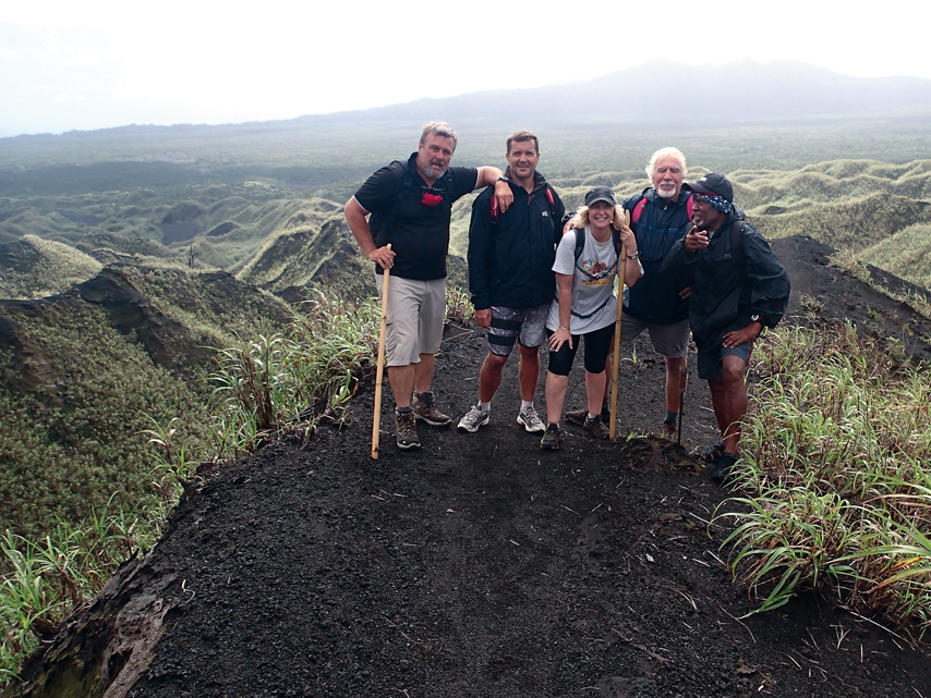 Vanuatu cruise : at the top of Mt Marum 