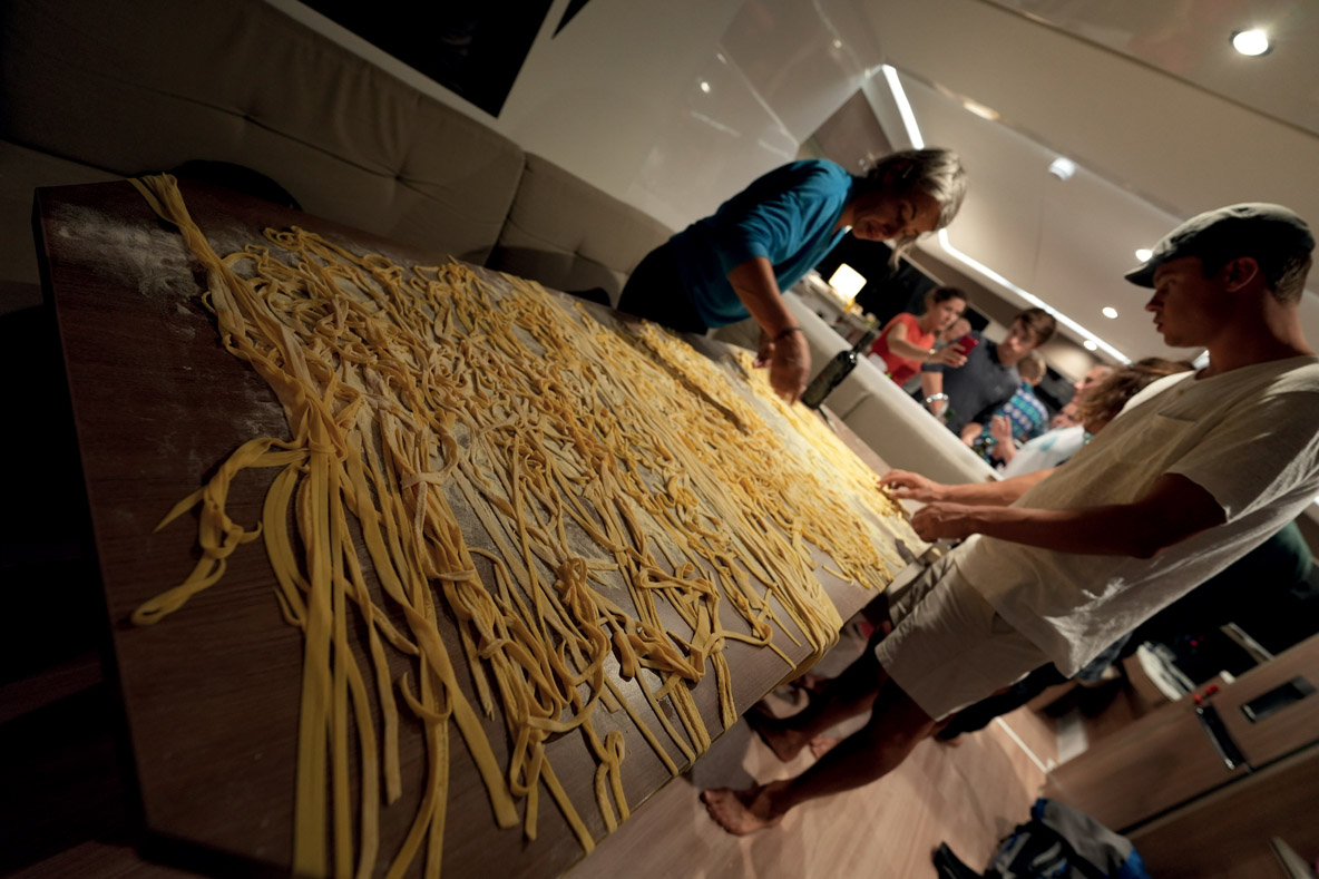 Cooking and eating pasta is great on a cruise... but it’s much more fun when you make the pasta first!  
