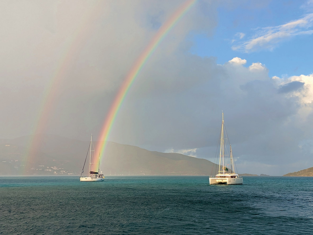 Usually, the water is transparent... unless the trade winds pick up a little too much.