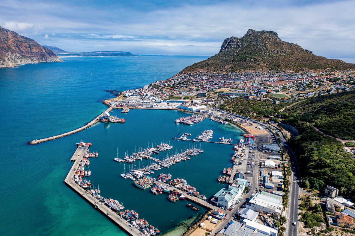 Hout Bay in its magnificent setting...