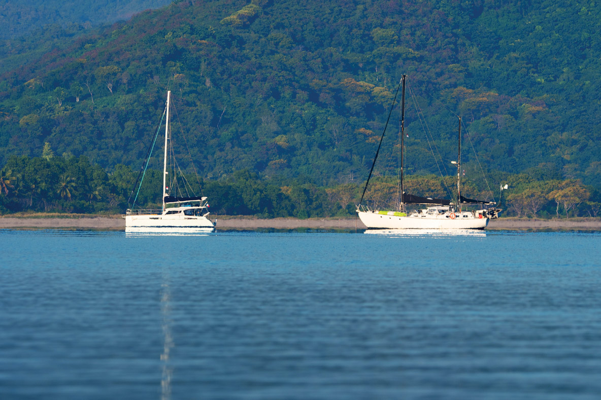 The waters around the Riung anchorage are mostly calm and sheltered, but it can be exposed to the north.
