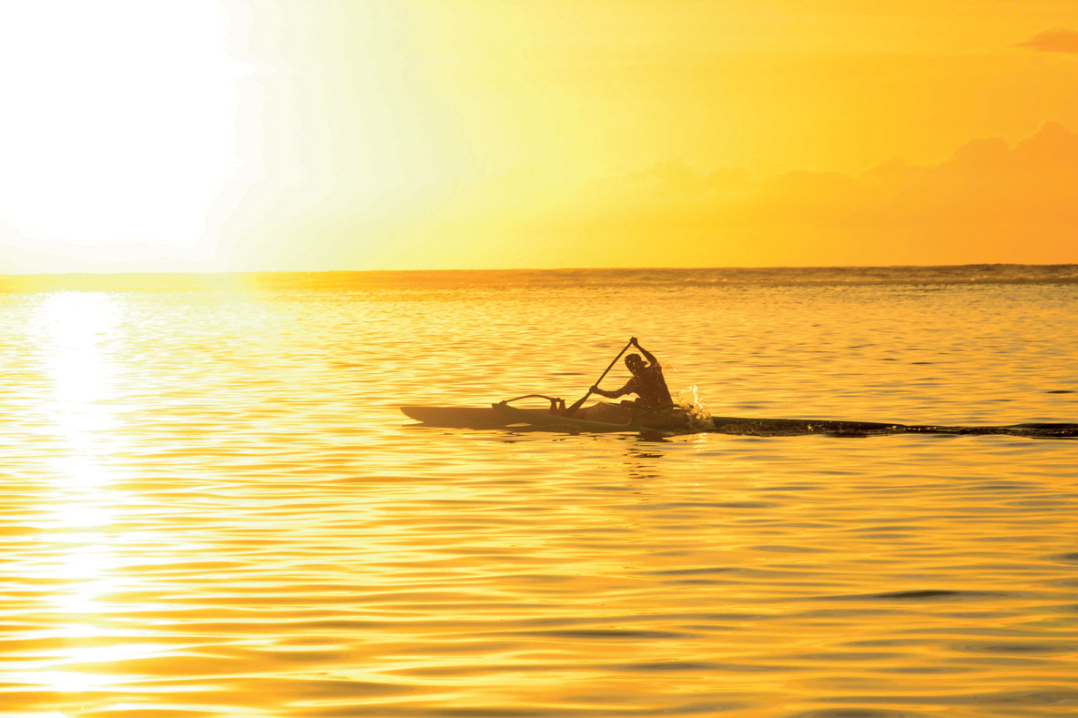 The vaʻa is a typical Polynesian outrigger pirogue -  a mini multihull that we’ll be telling you more about soon!
