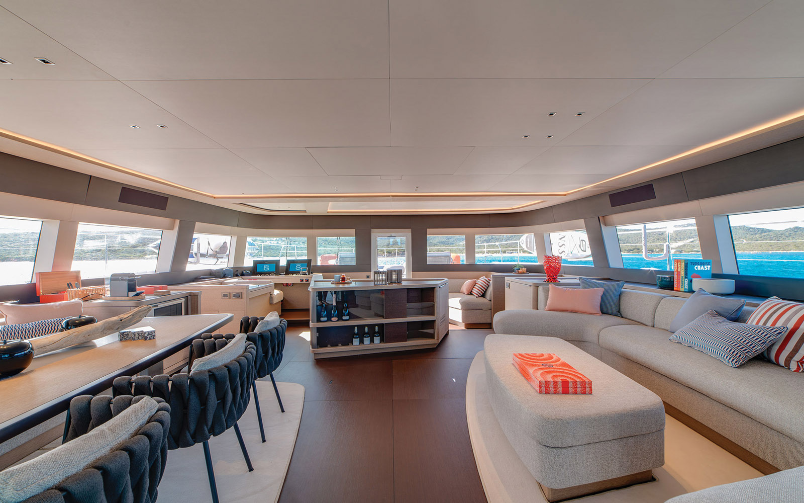 The main lounge boasts a simple design with modern, relaxing decor.