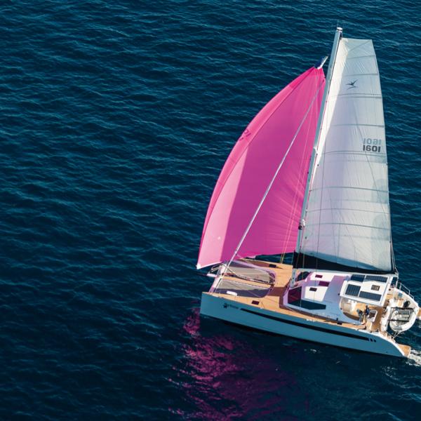 A generous but well-designed sail plan 