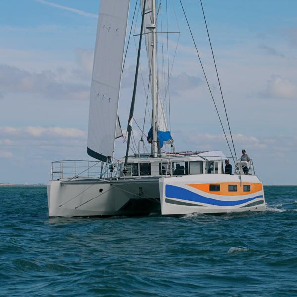 The GreenCat 52 is not averse to exceeding 10 knots if the wind climbs above 15...