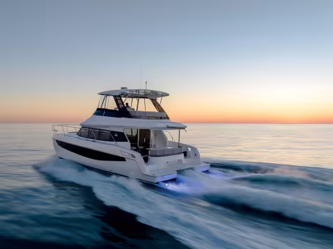 The Aquila range (here the 42 Yacht, a VPLP design presented back in February at Miami) now comprises 9 models, including the two versions of the 28 Molokai and the forthcoming 47. 