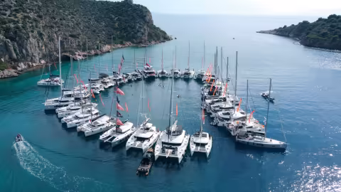 The Catamaranscup saw 34 catamarans get together in Greece’s Peloponnese region.