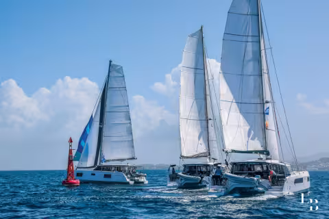 You don’t need much more than the afternoon thermal breeze to liven up the Nautitech fleet.