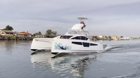 C-CAT 40 Power Fish Catamaran - Multihulls World Boat Review Teaser