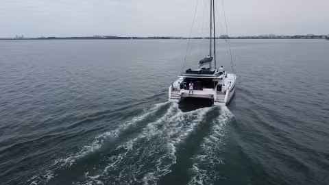 AURA 51 SMART ELECTRIC Catamaran - Boat Review Teaser - Multihulls World