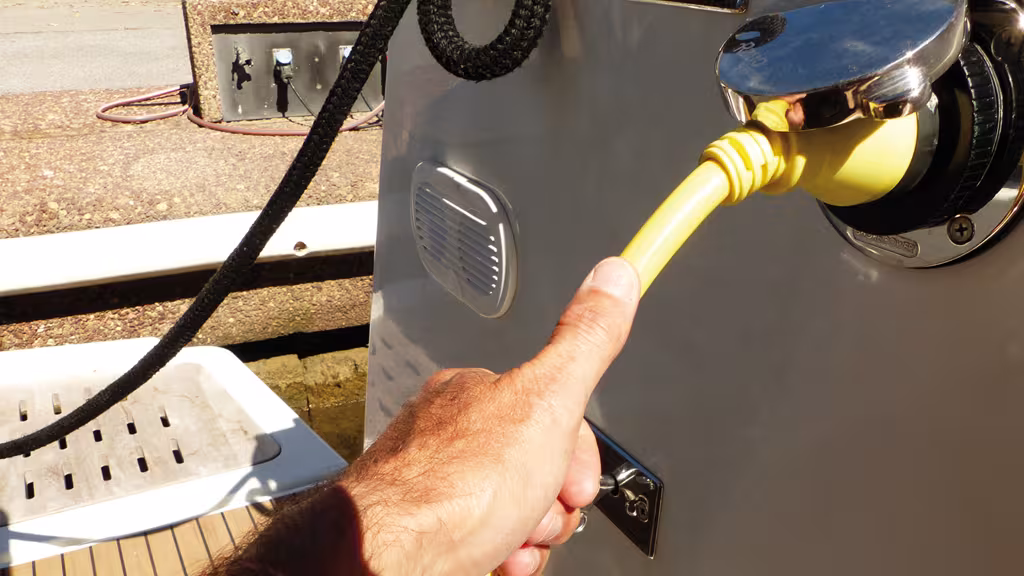 For more powerful chargers, the shore power cables must be of a larger section.