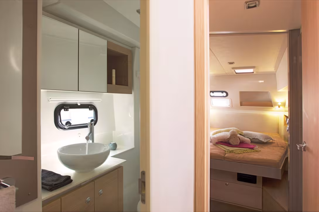 The Balis are beautiful catamarans, and the quality of the materials and standard of finish is clear to see...