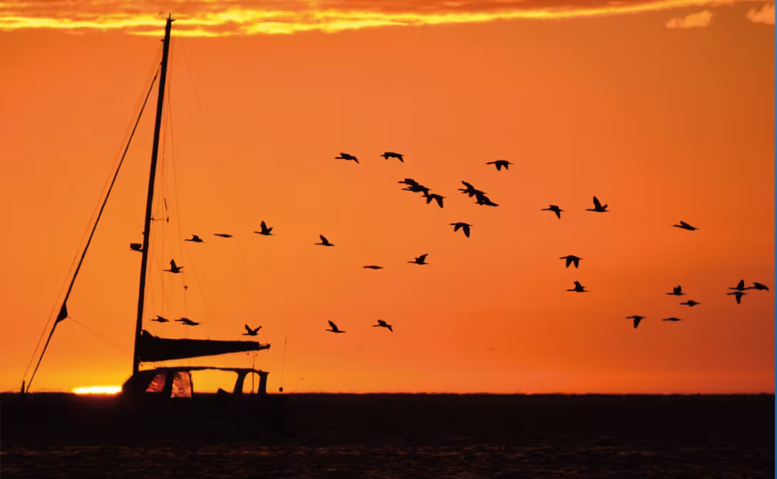 An anchorage which at first sight isn’t attractive, but which is really worth the detour!