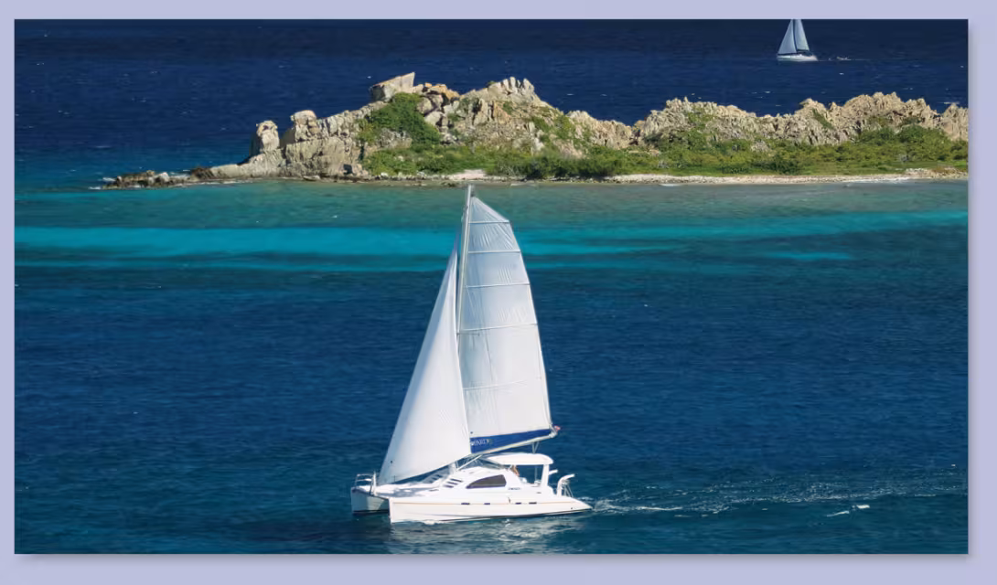 Equipped with a slightly more powerful sail plan and folding propellers, the Leopard 43 can get going very nicely.