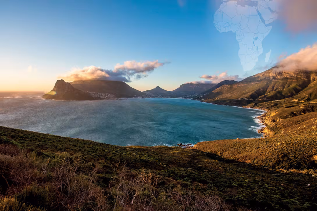 The phenomenal view from Chapman’s Peak Road over Hout Bay.
