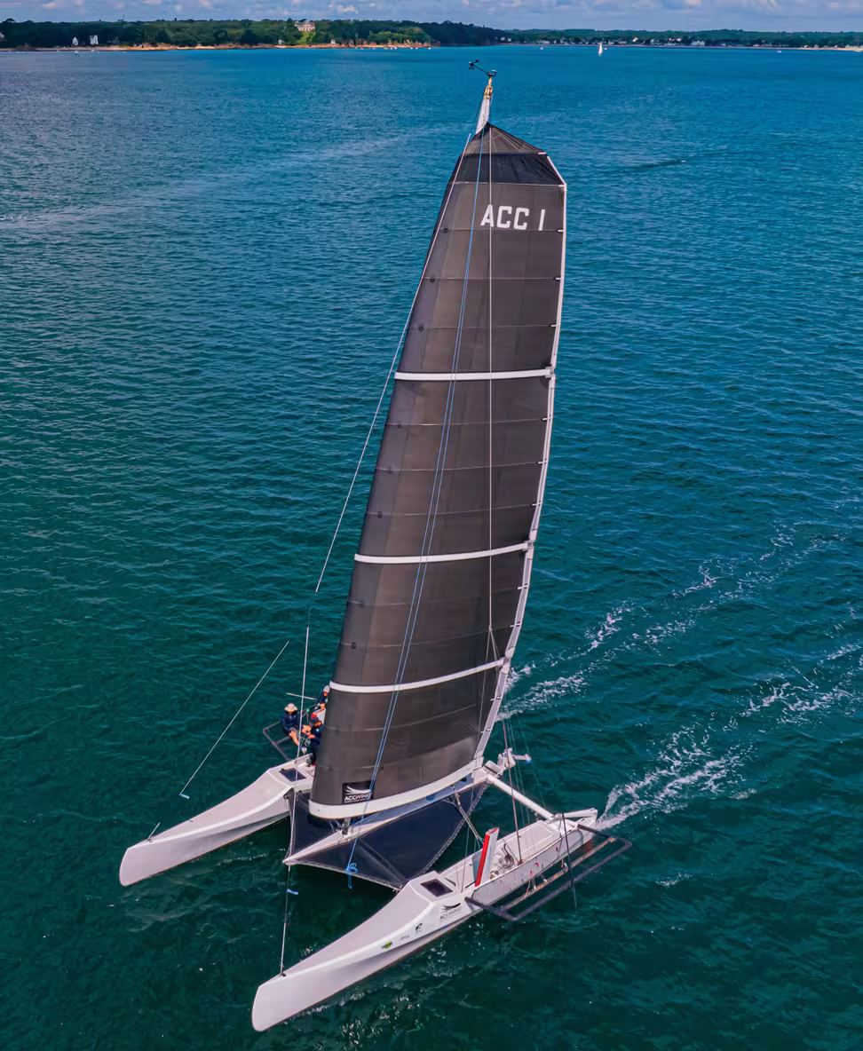 The ACCWing is an airplane wing... that can be rigged on a traditional sailboat.