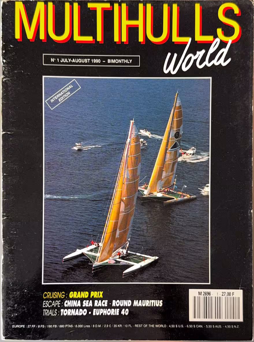 The cover of Multihulls World #1 - 1990