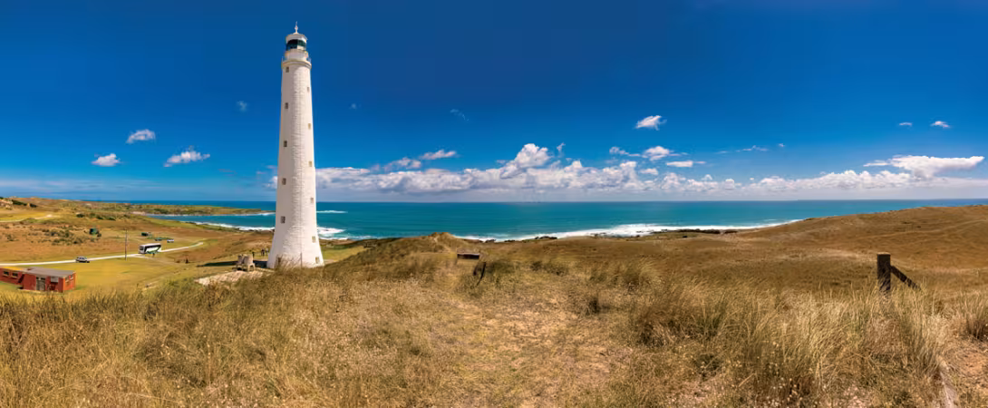 Cape Wickham is the northernmost point of King Island, and its 157-foot high lighthouse, built in 1861, remains Australia’s tallest.