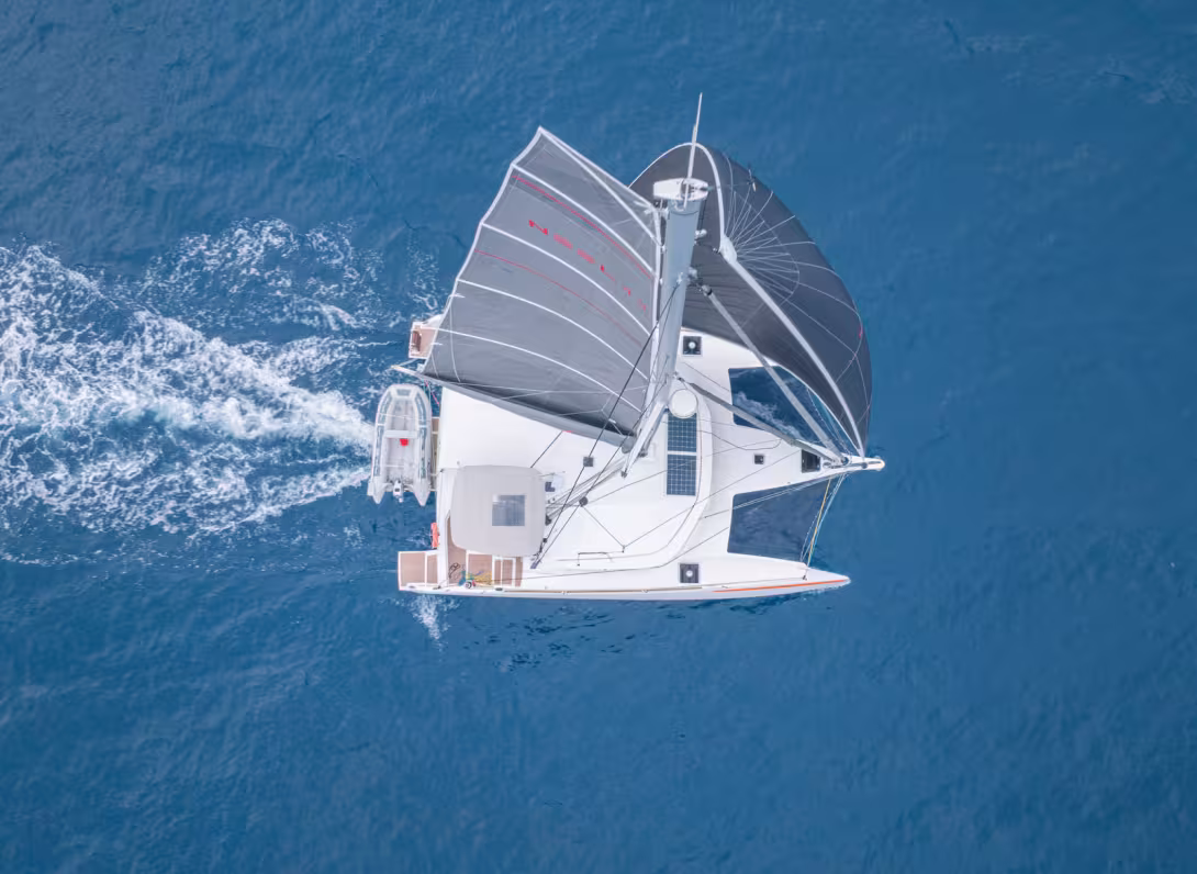 The autopilot is obviously essential for solo sailing.